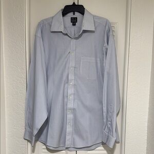 Jos. A. Bank Classic Blue Pinstripe Dress Shirt